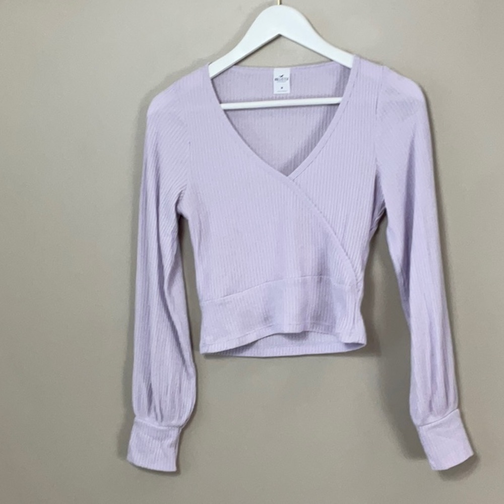Hollister cropped cross front top